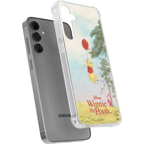 Disney Winnie the Pooh Red Ballon Galaxy S24 Plus Clear Case